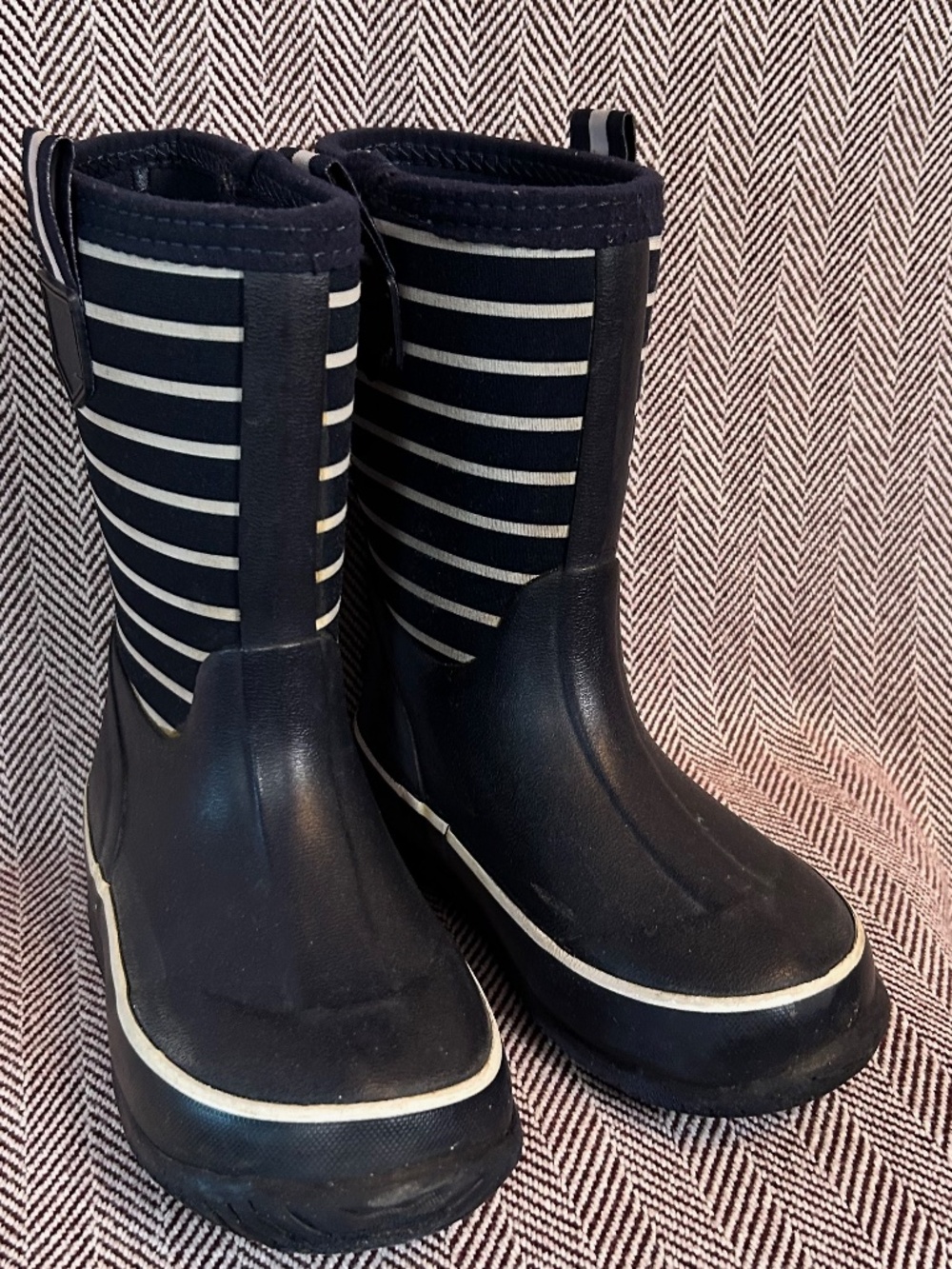 Lands End Waterproof All-Weather Boots - Navy/White